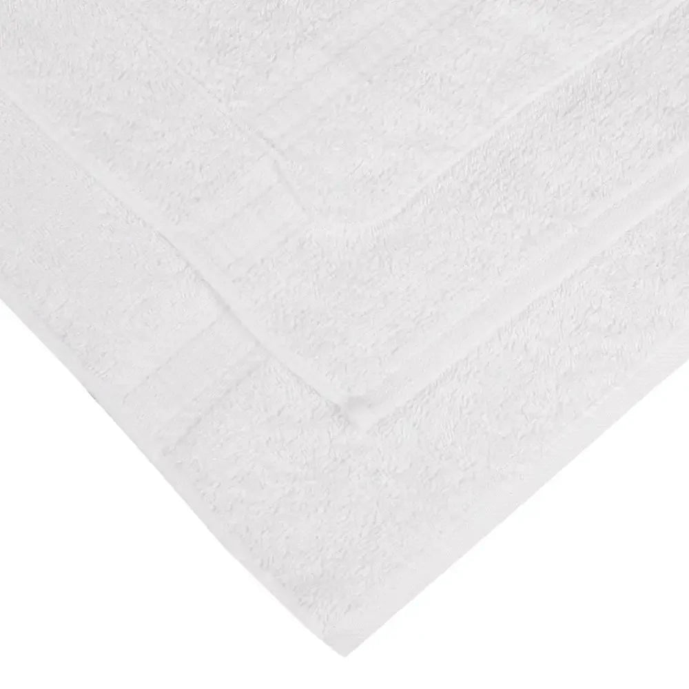 Soft Absorbent 18-Piece White Bath Towel Set, Cotton