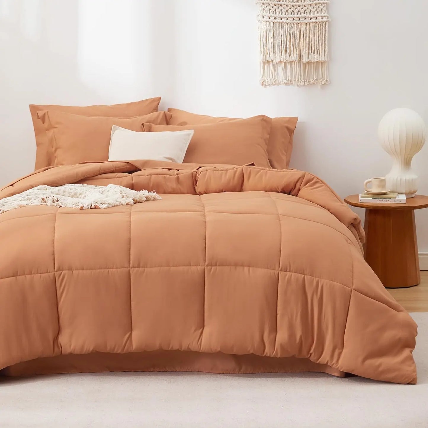 Bedsure Comforter Set - 7 Pieces in a Bag, Comforters, Sheets, Pillowcases & Shams