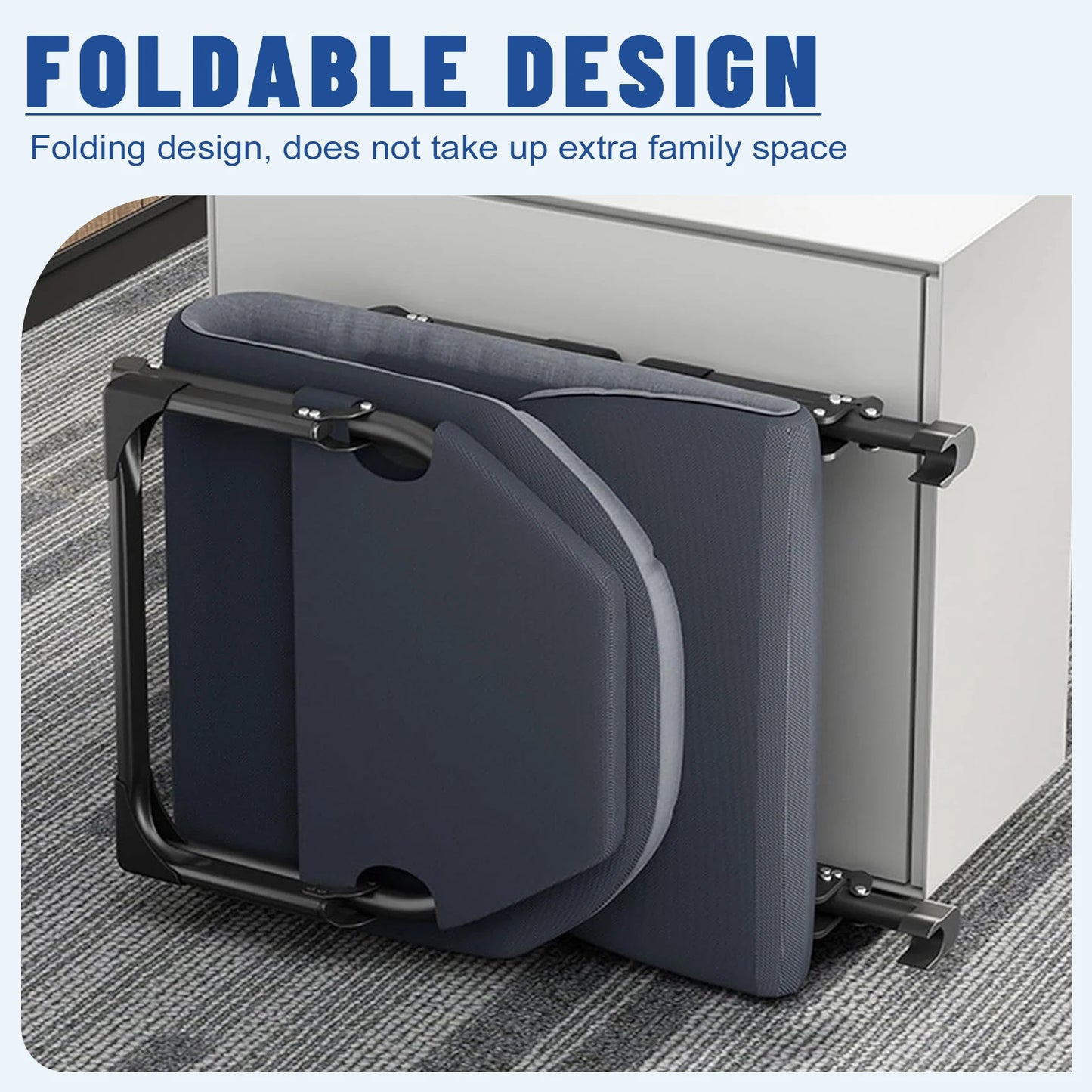 Niceway Cot with Mattress for Adults Portable & Folding, Sleeping with Pillow Heavy Duty Bed
