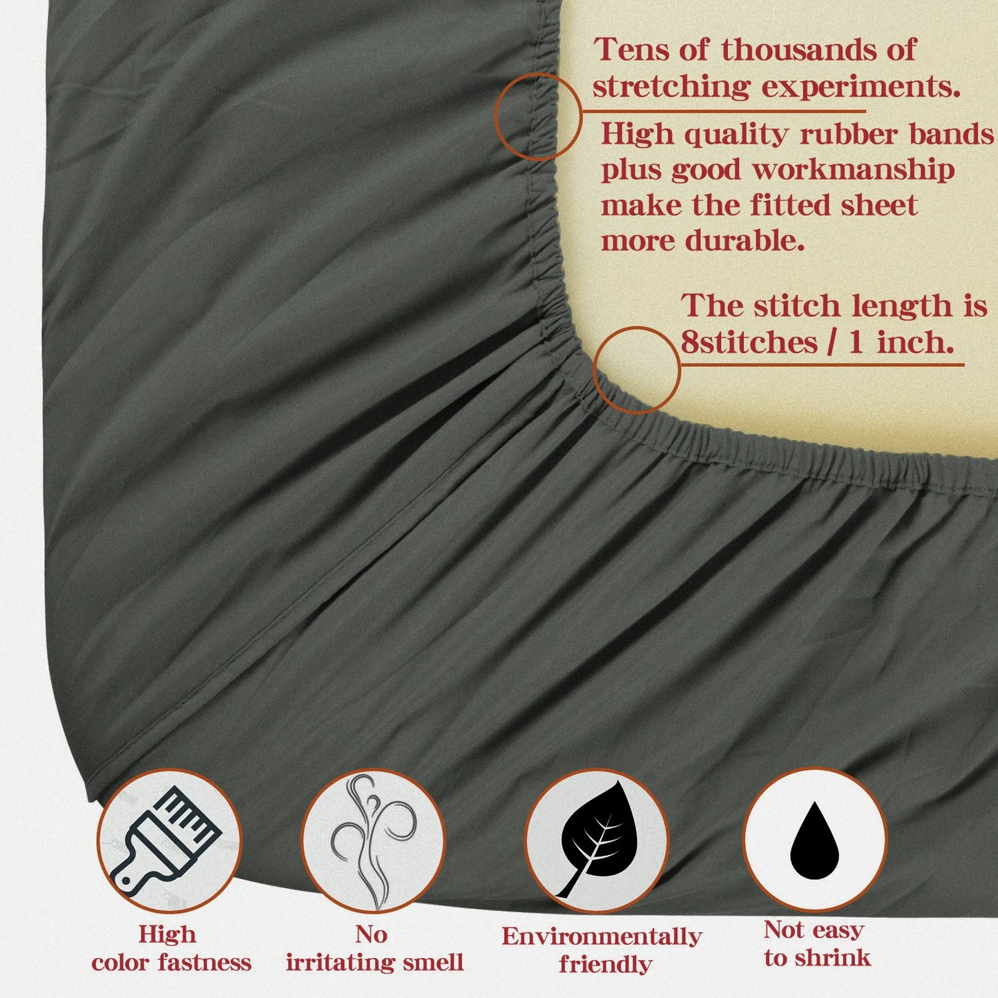 3/4 Piece 1800 Series Microfiber Bed Sheets Set, Ultra Soft and Cozy