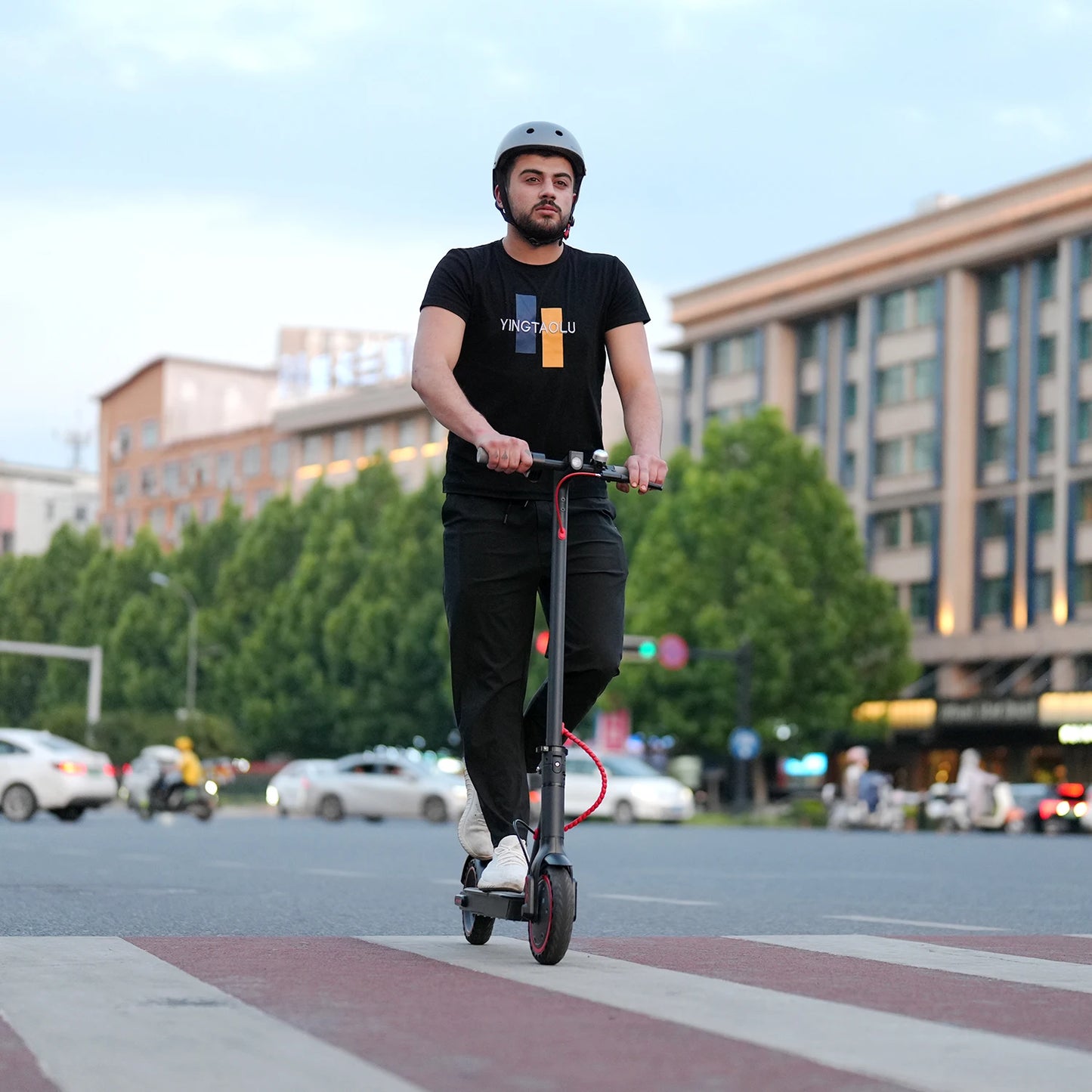 HEZZO 36v 350W 10.4Ah 15.6MPH Electric Adult HS-04Pro 8.5" Self-Balance Folding Kick Adult Scooter