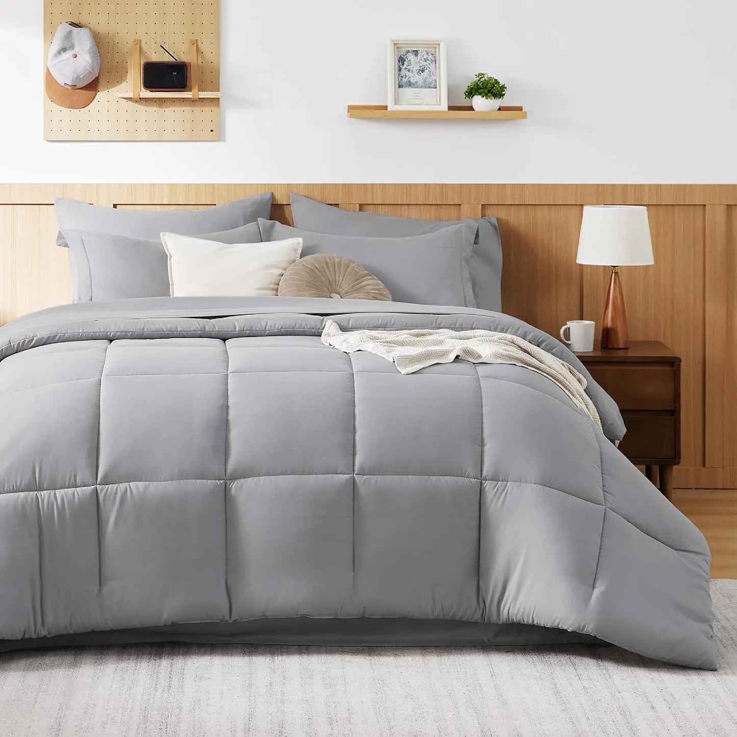 Bedsure Comforter Set - 7 Pieces in a Bag, Comforters, Sheets, Pillowcases & Shams