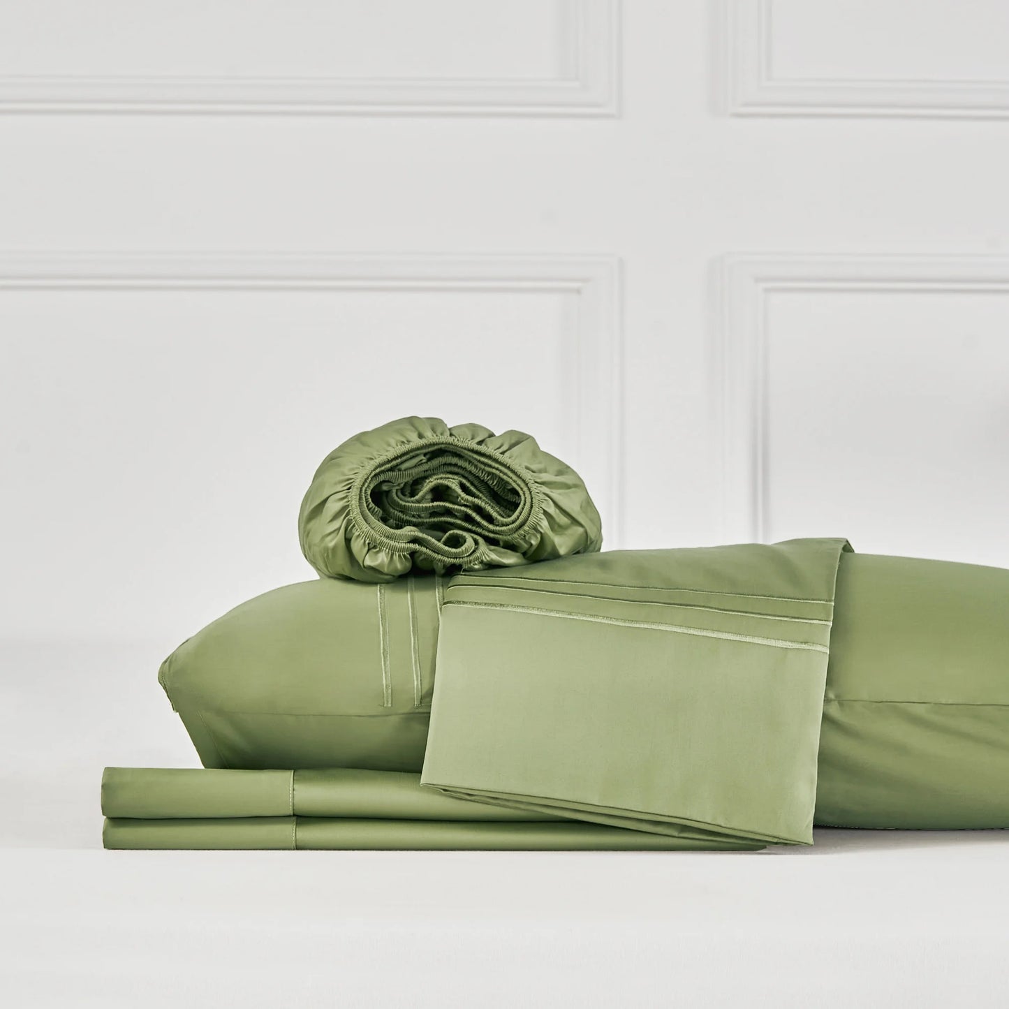 400 Thread Count 100% Cotton Sateen Sheet Sets, Extra Soft Bedding Cooling Sheets - 16" Deep Pockets Bed Set