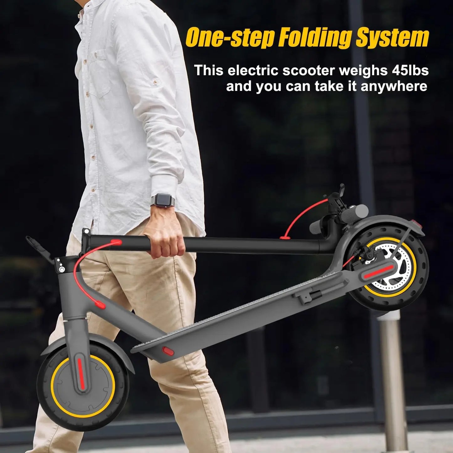 350W Electric, 36V 10.4AH Max Speed 30KM/H 8.5 Inch Tires