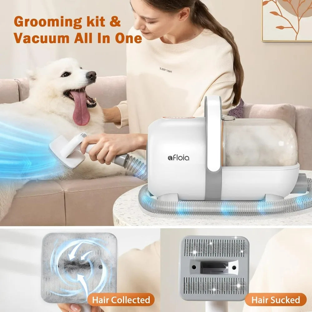 Dog Grooming Kit: Vacuum, Clippers, Nail Trimmer/Grinder, Brush - Good Bargain Finds