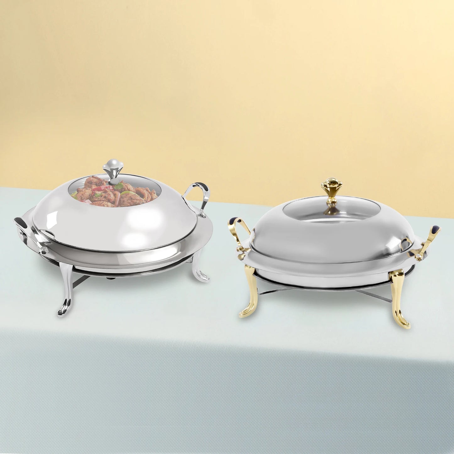 Chafing Dish Set Stainless Steel Chafer Square Buffet Food Warmer Container 3L