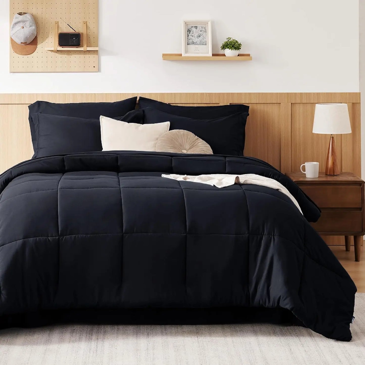 Bedsure Comforter Set - 7 Pieces in a Bag, Comforters, Sheets, Pillowcases & Shams