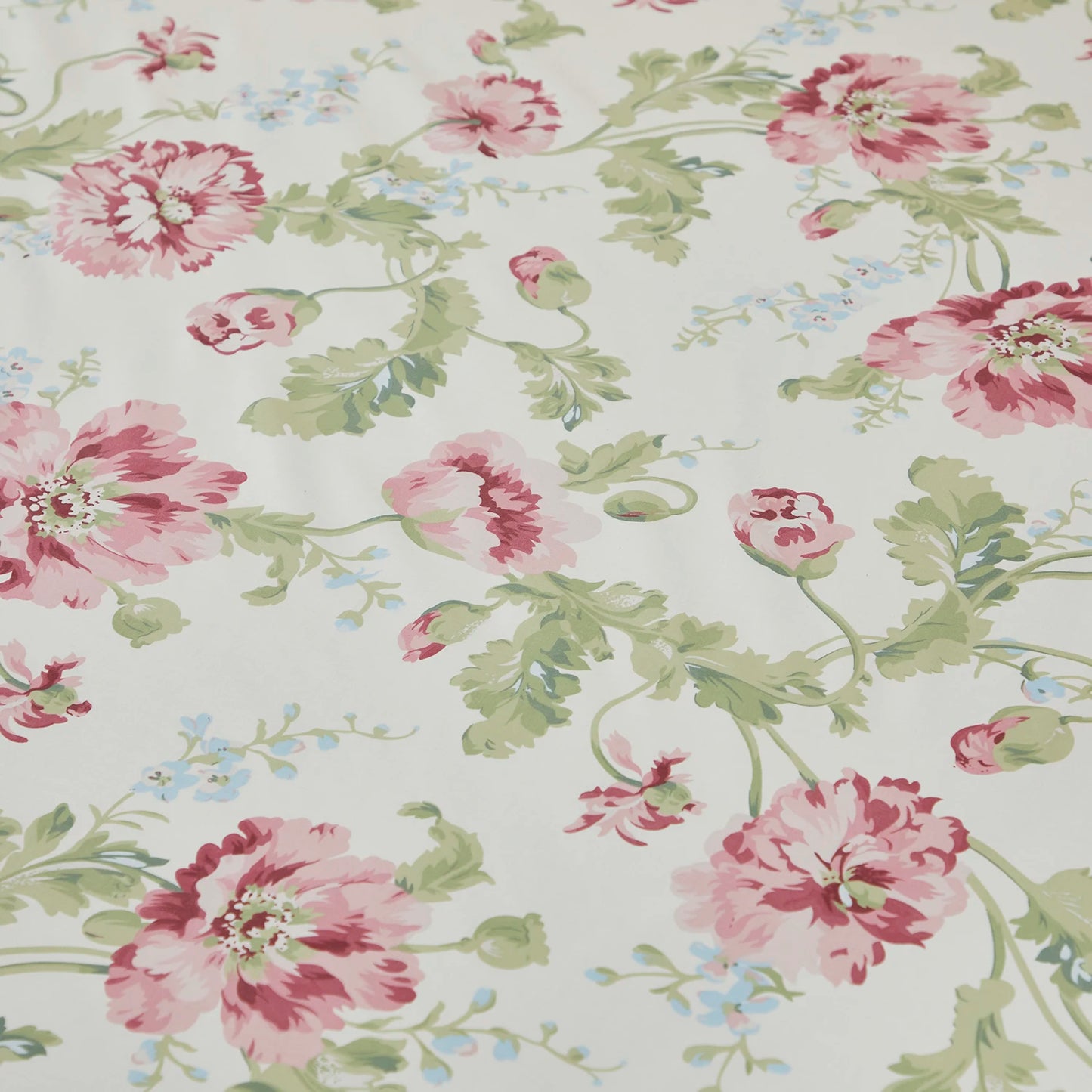 4pcs 600 TC100% Egyptian Cotton Fitted Sheet Set (Without Core), Blooming Rose and Green. Shabby Chic,,Soft & Skin-friendly
