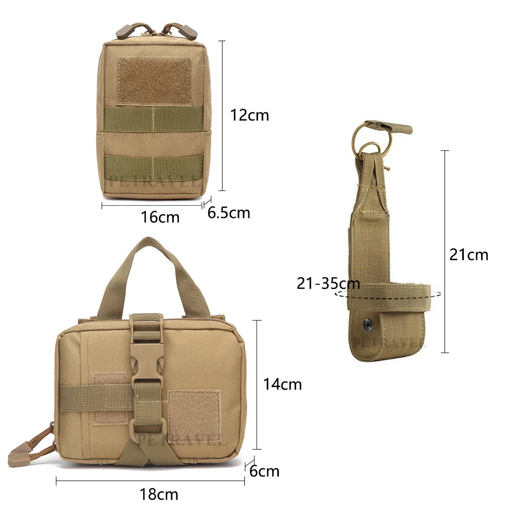 K9 Military Dog Harness Leash Bags Set, Vest Harnesses Walking Training Hunting, For Large Dogs German Shepherd