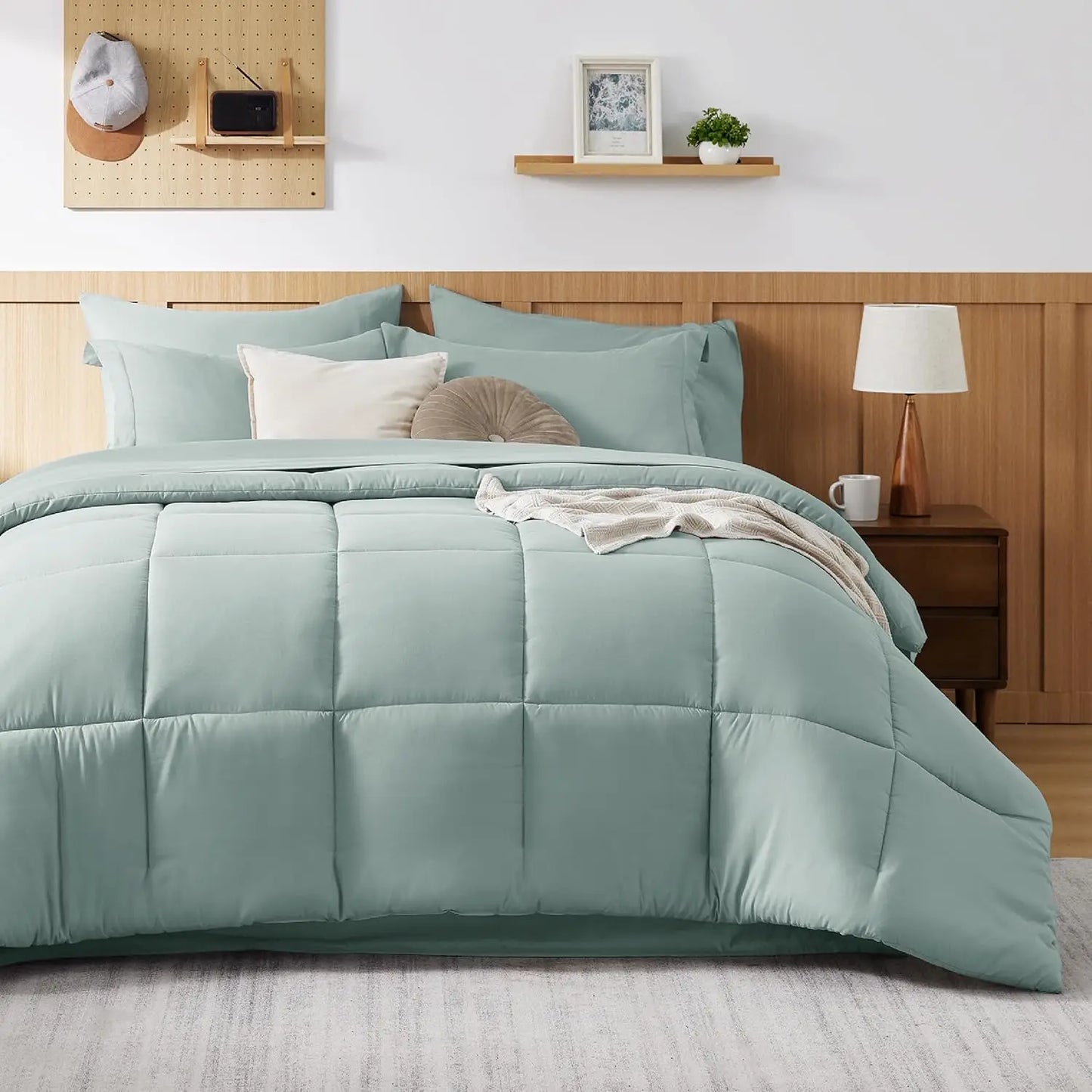 Bedsure Comforter Set - 7 Pieces in a Bag, Comforters, Sheets, Pillowcases & Shams