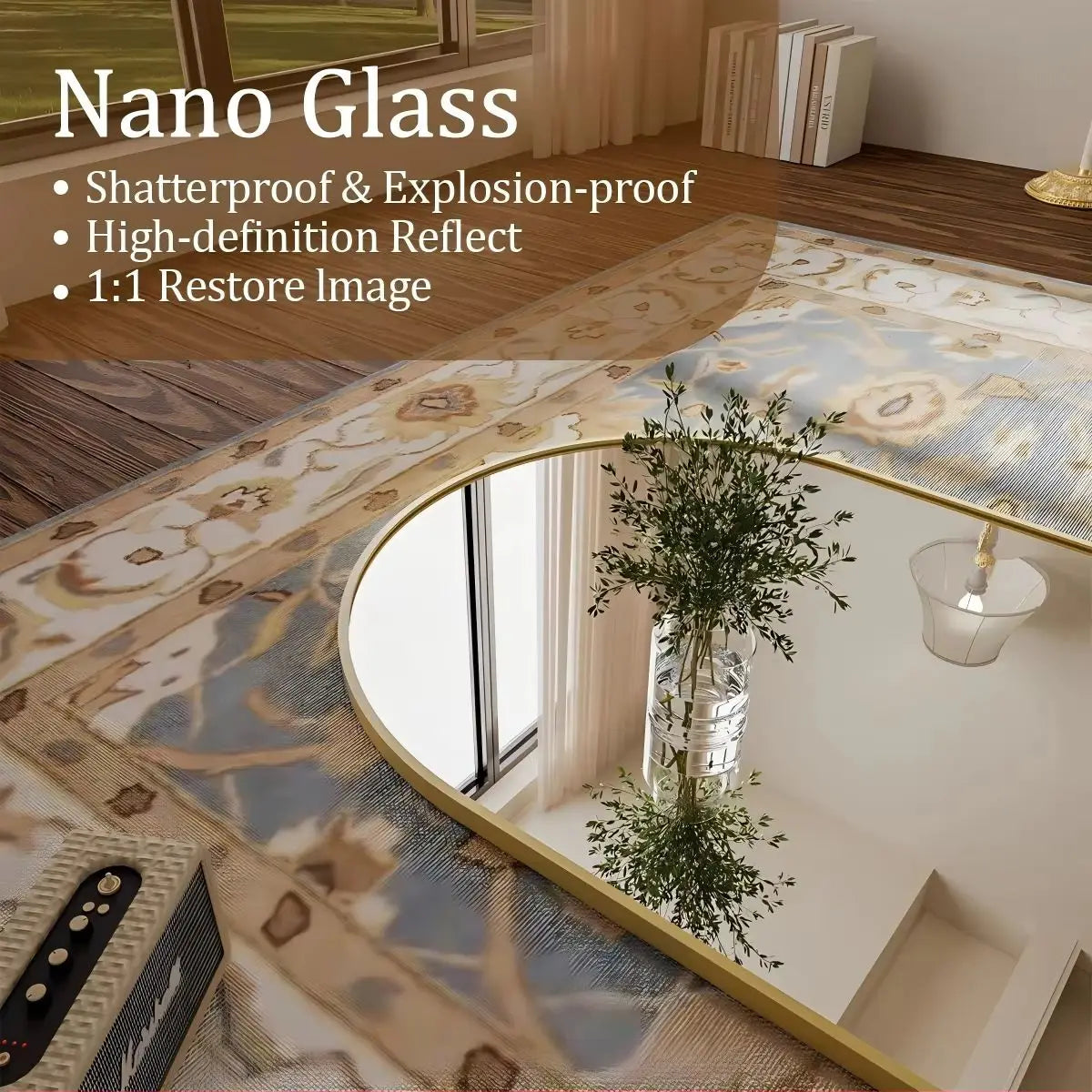 Arched Full Length Mirror, 71"x26" Full Body Floor Mirror Standing Hanging or Leaning Wall