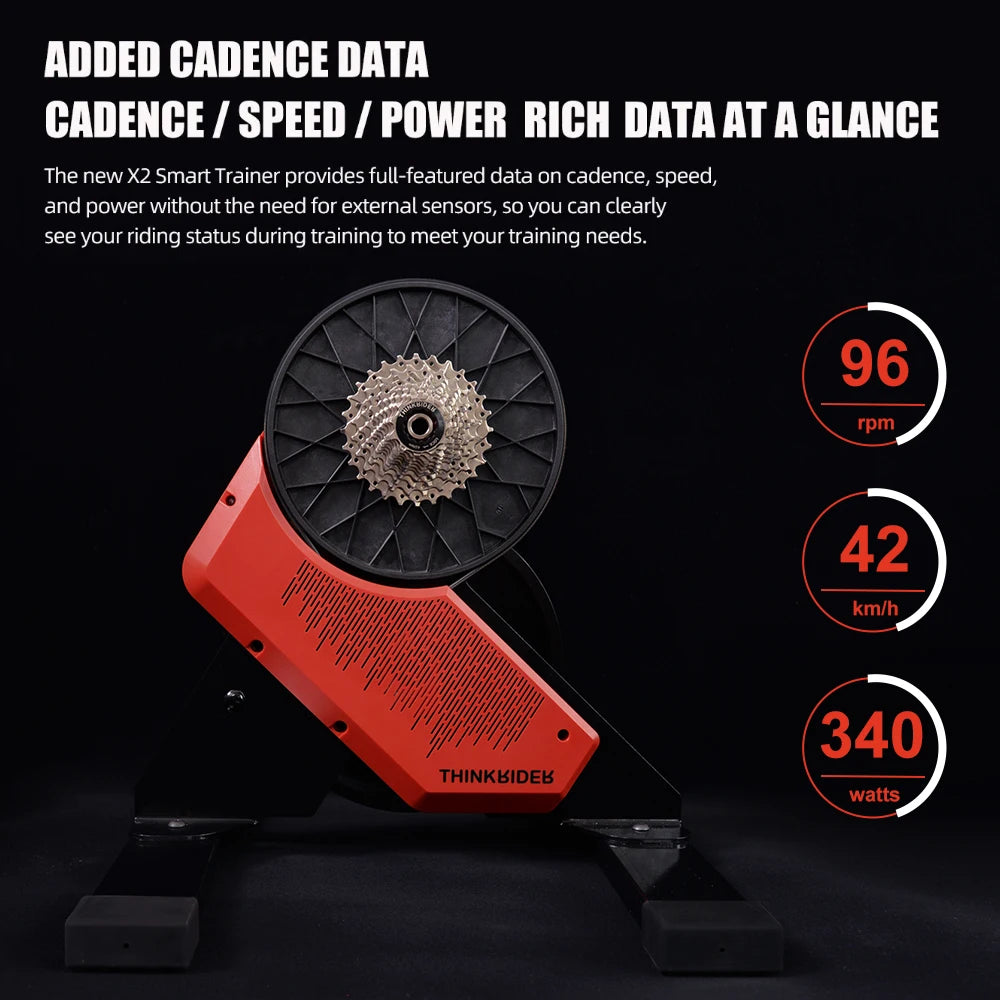 X2 Smart Bike MTB Road home trainer, Built-in Power Meter Compatible