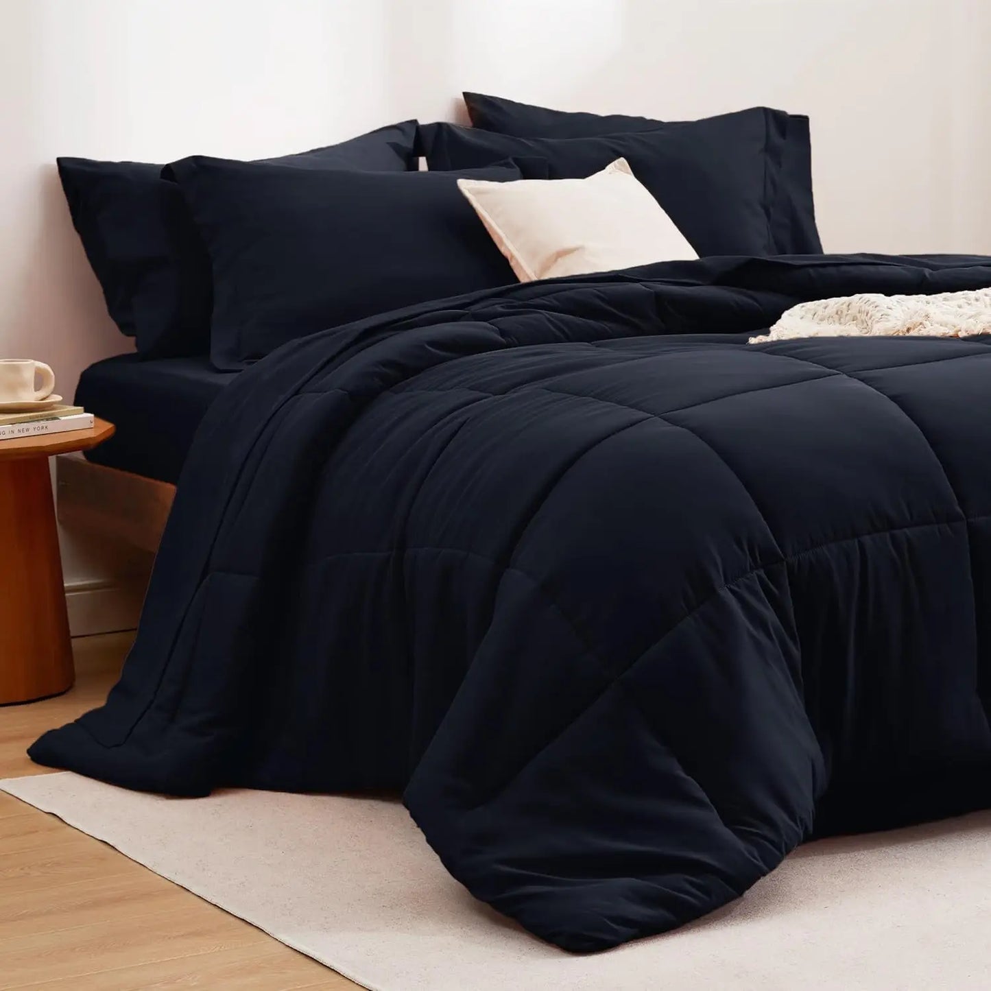 Bedsure Comforter Set - 7 Pieces in a Bag, Comforters, Sheets, Pillowcases & Shams