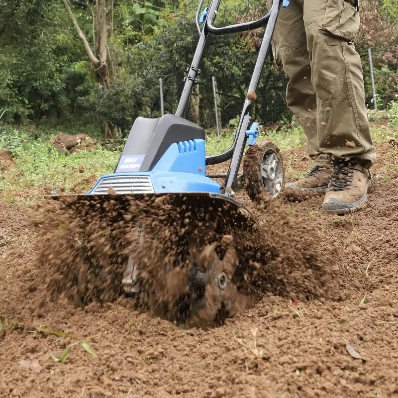 Tiller Cultivator 16 inch,13.5 Amp 6 Tillers, Adjustable Wheel - Good Bargain Finds