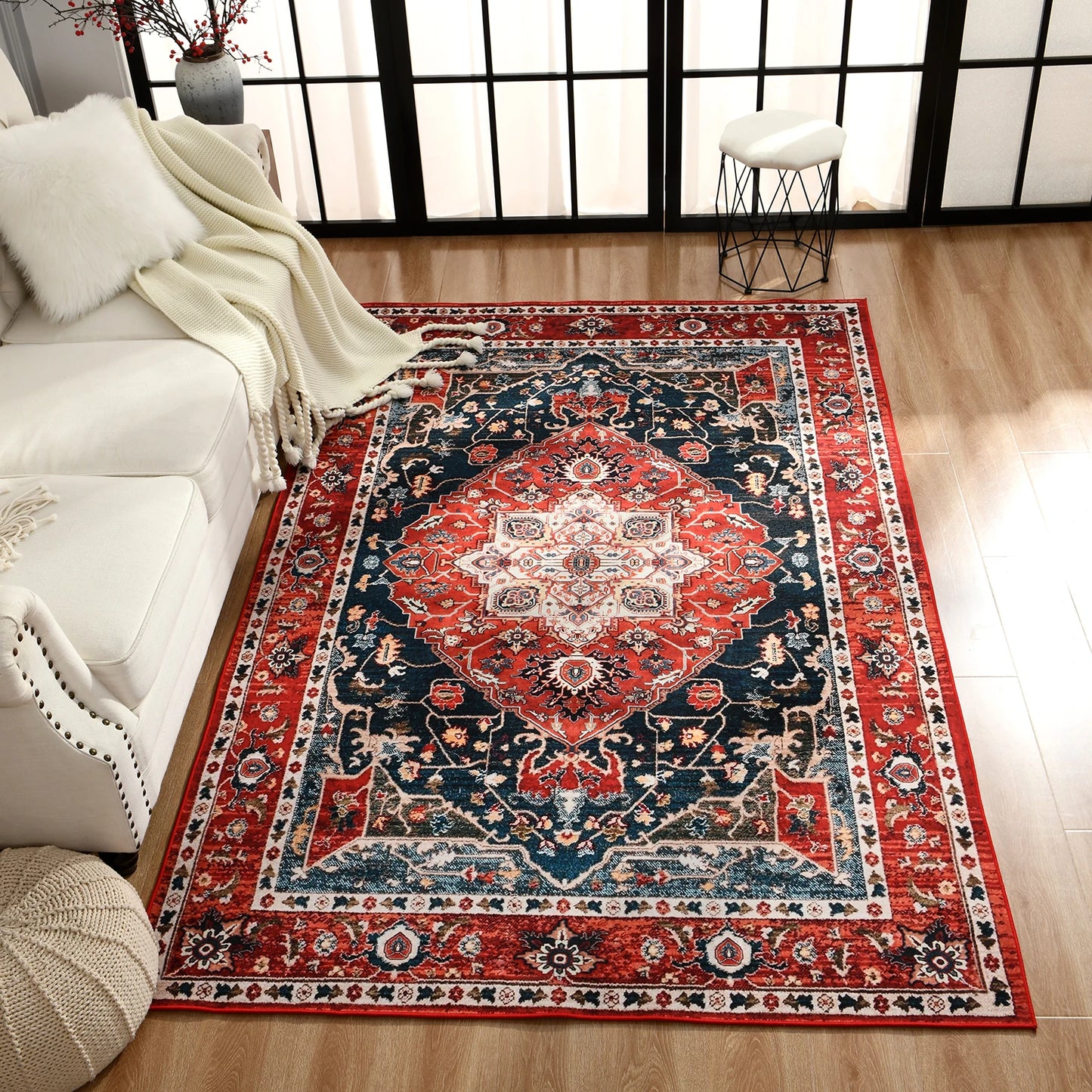 Turkish Persian Rug for Living Room Bedside Bedroom