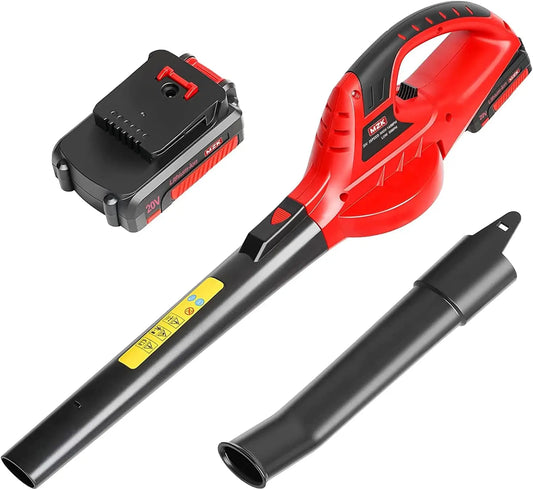 Battery Powered Cordless Leaf Blower Electric Lightweight Mini Blower, Porch/Patio, Portable, Powerful 20V Blower Kit Charger