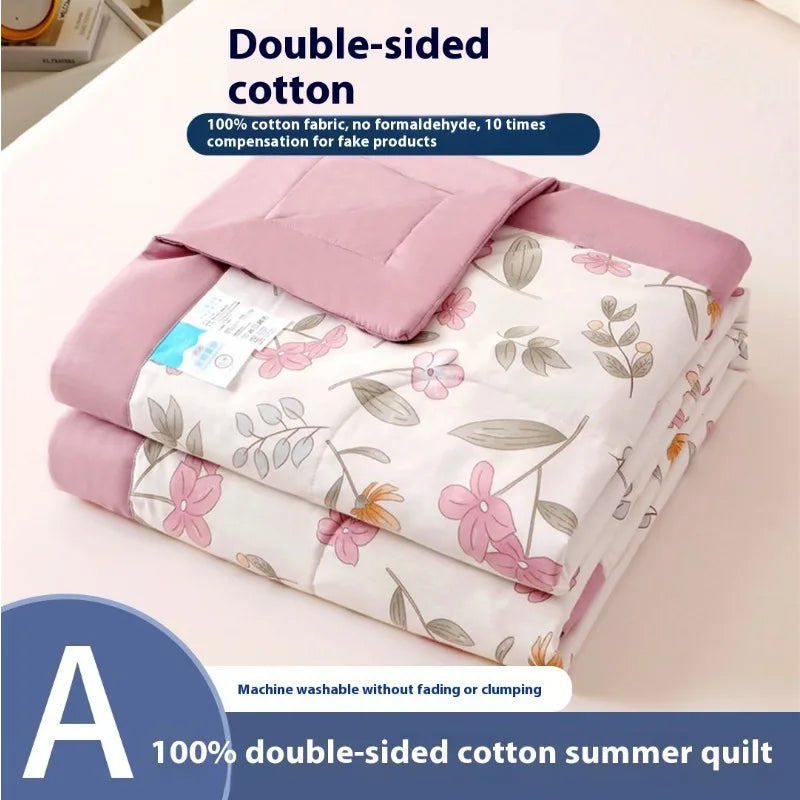 Summer Thin Quilt Soft Comforter,Four-season, Lightweight