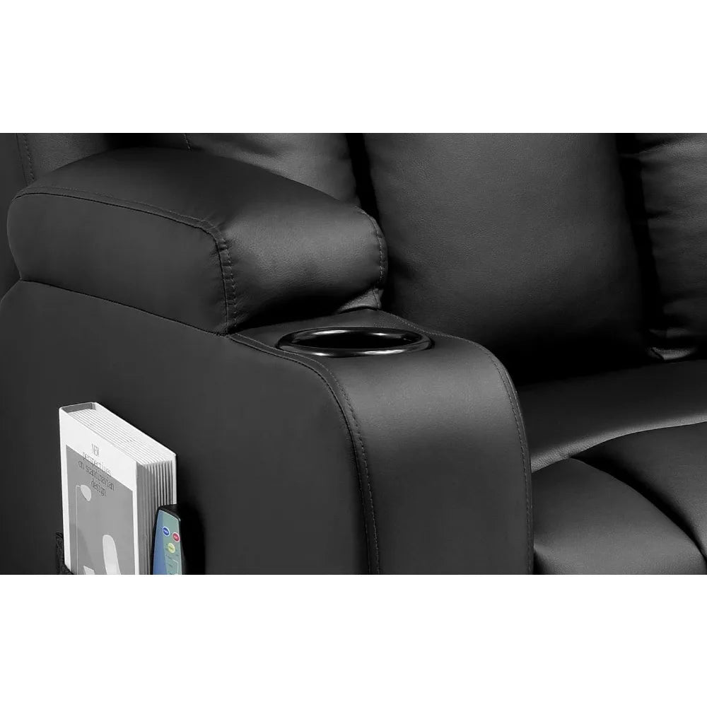 Sofa  Recline Chair Set, Bonded Leather