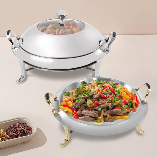 Chafing Dish Set Stainless Steel Chafer Square Buffet Food Warmer Container 3L