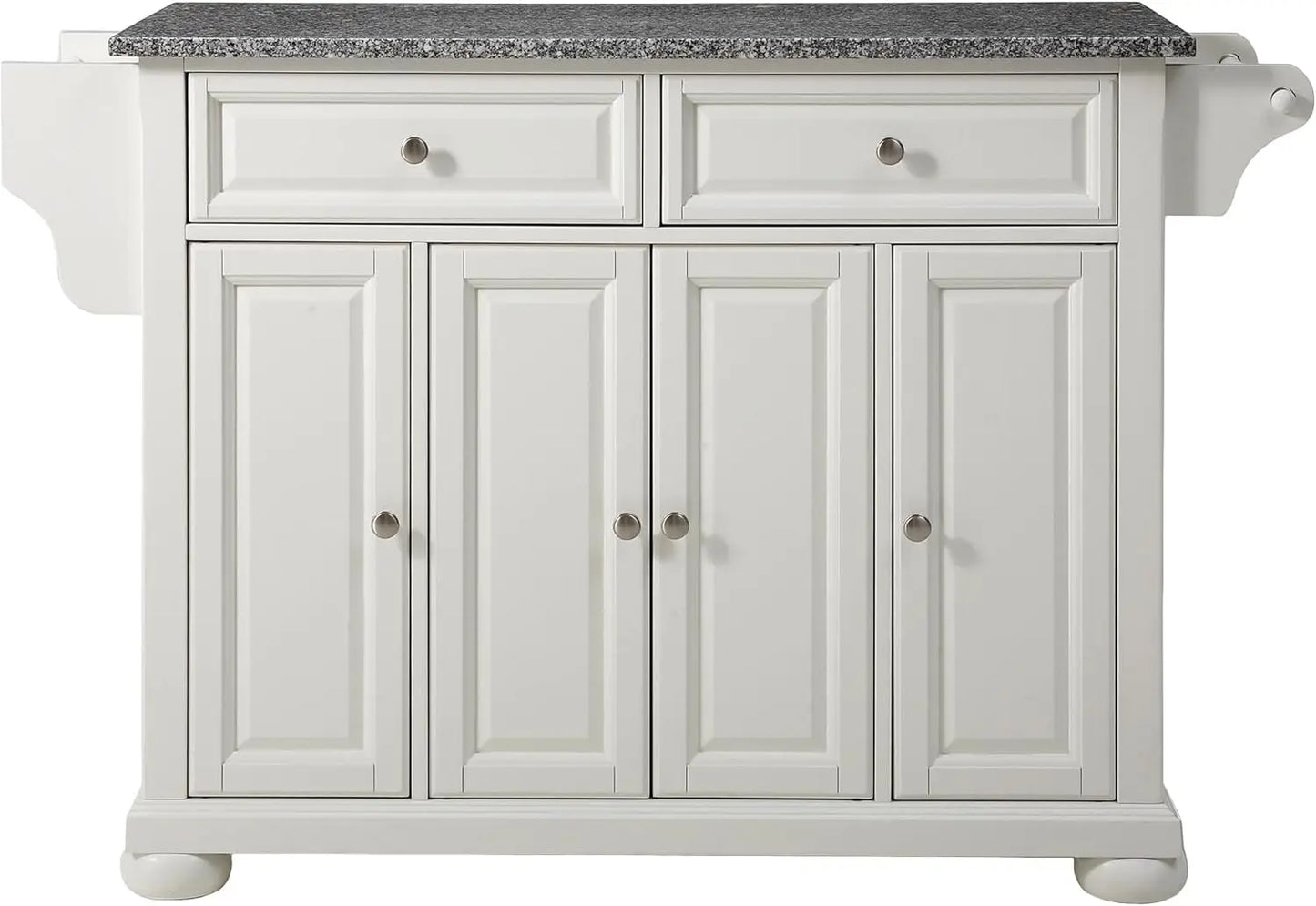 Kitchen Island with Solid Grey Granite Top