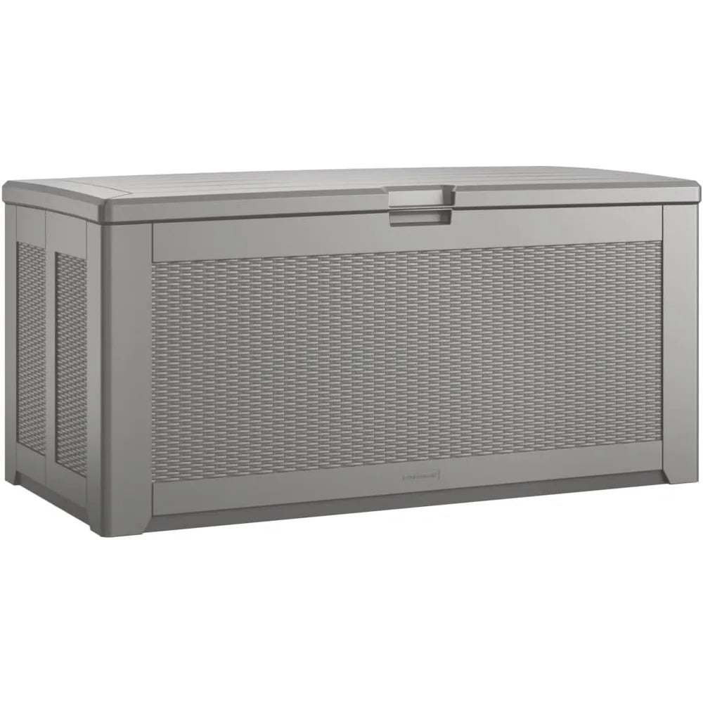 134 Gal EX-Large Outdoor Storage Deck Box, Gray