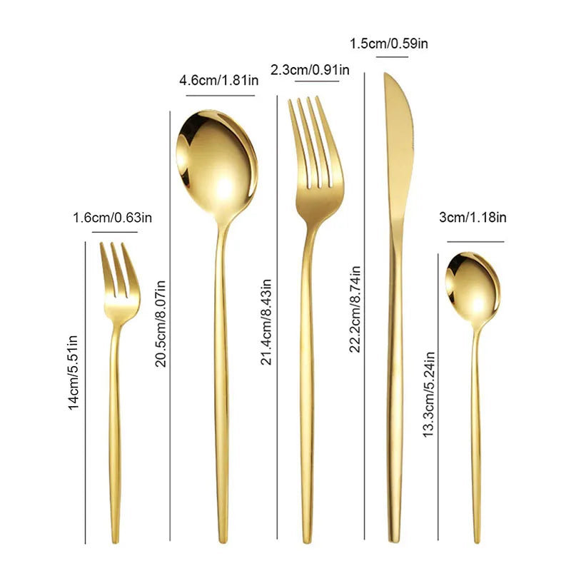 5pcs/30pcs Stainless steel cutlery set - Good Bargain Finds