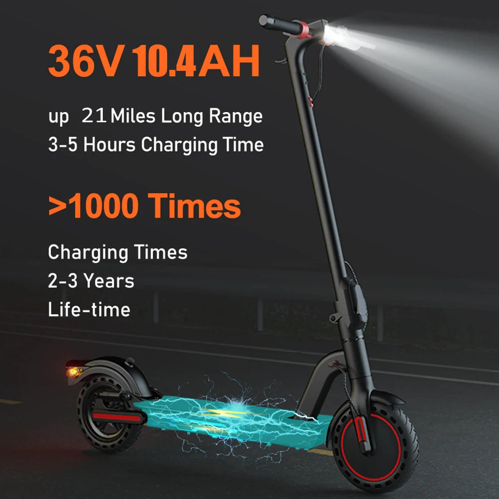 350W Electric, 36V 10.4AH Max Speed 30KM/H 8.5 Inch Tires