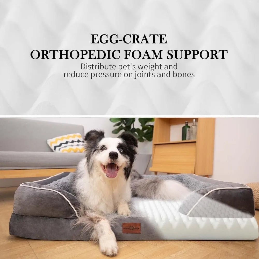 XXL Orthopedic for Extra Large Dogs, Waterproof Orthopedic Foam, Washable, Removable Cover