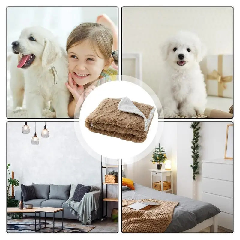 Waterproof Dog Blanket Waterproof Pet Sleeping Blanket Multi-Functional Pet Sleeping Throw Blanket Accessory For Bedding Sofa