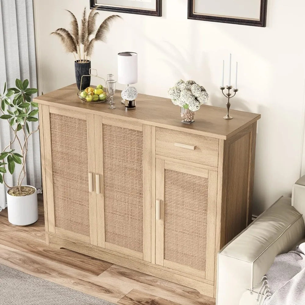 Storage Cabinet with Doors, Modern, Free Standing