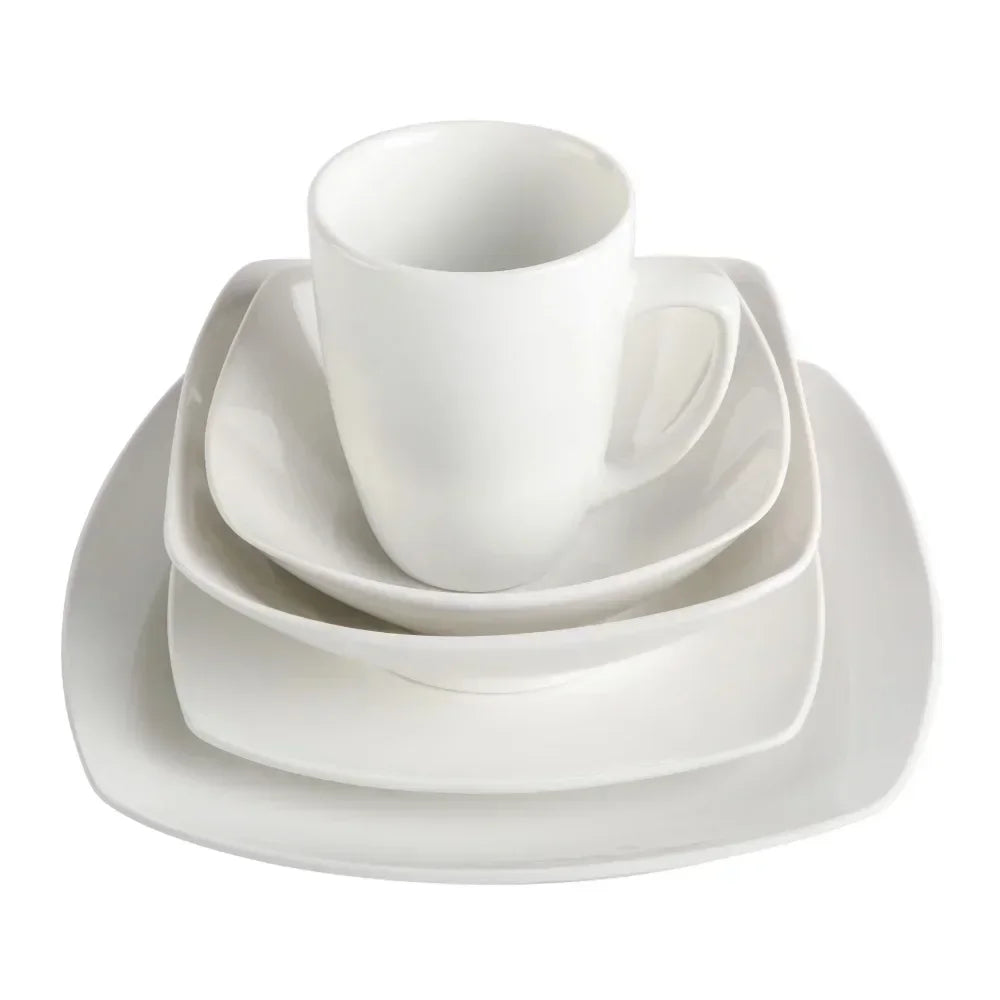 Square 40-Piece Dinnerware Set (Bowls and Plates) - Good Bargain Finds