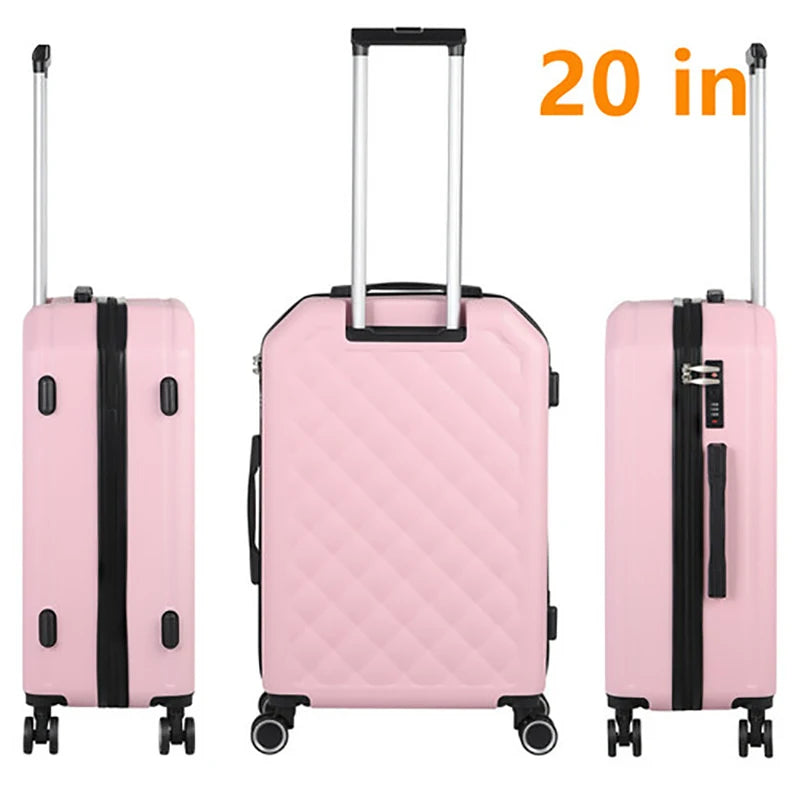 3-piece Set Carry Luggage, Girl Pink - Good Bargain Finds