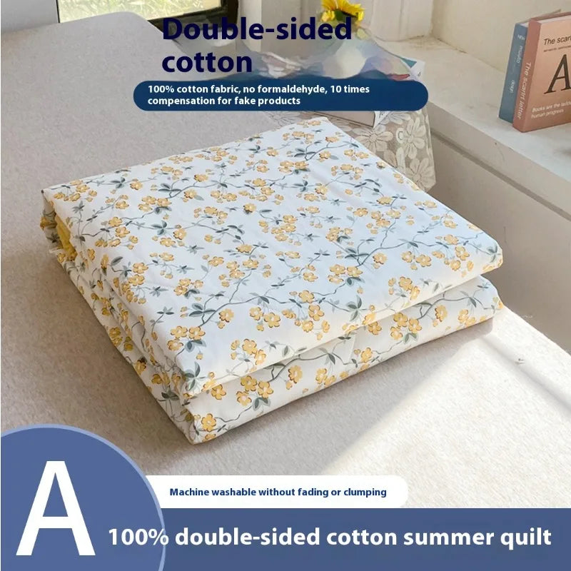 Summer Thin Quilt Soft Comforter,Four-season, Lightweight