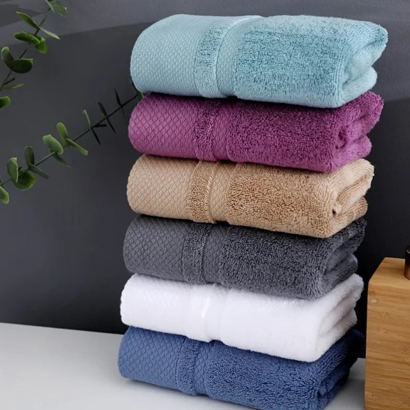 3/6pcs Plush, Soft Bathroom Hand Towels ,Solid Cotton Super Absorbent , Face/Hand Towel Home Hotel Towel Sets 34x75cm