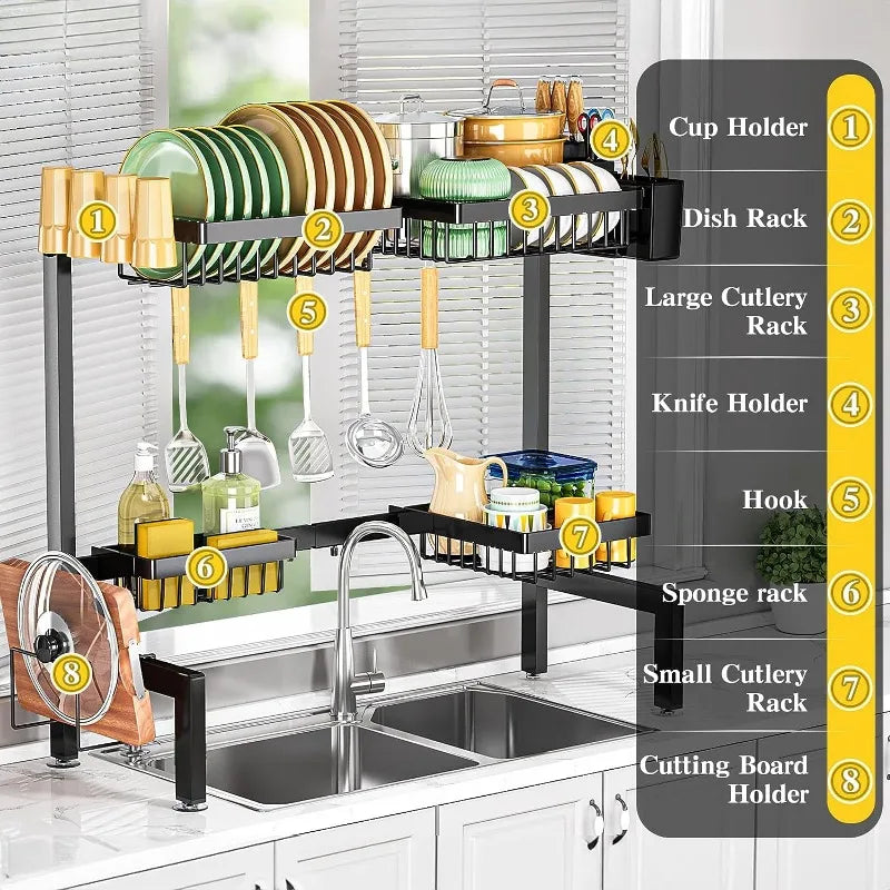 Dish Drying Rack, fits All Sinks , Adjustable - Good Bargain Finds