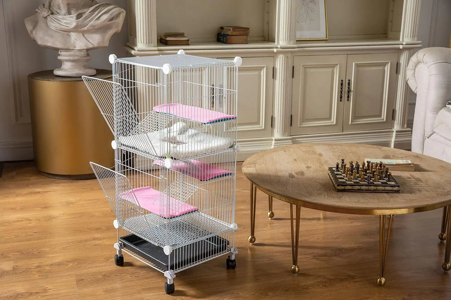 Cages for Hamster, Rat or Other Small Animals Indoor, Expandable/Stackable, 14x14x28 in