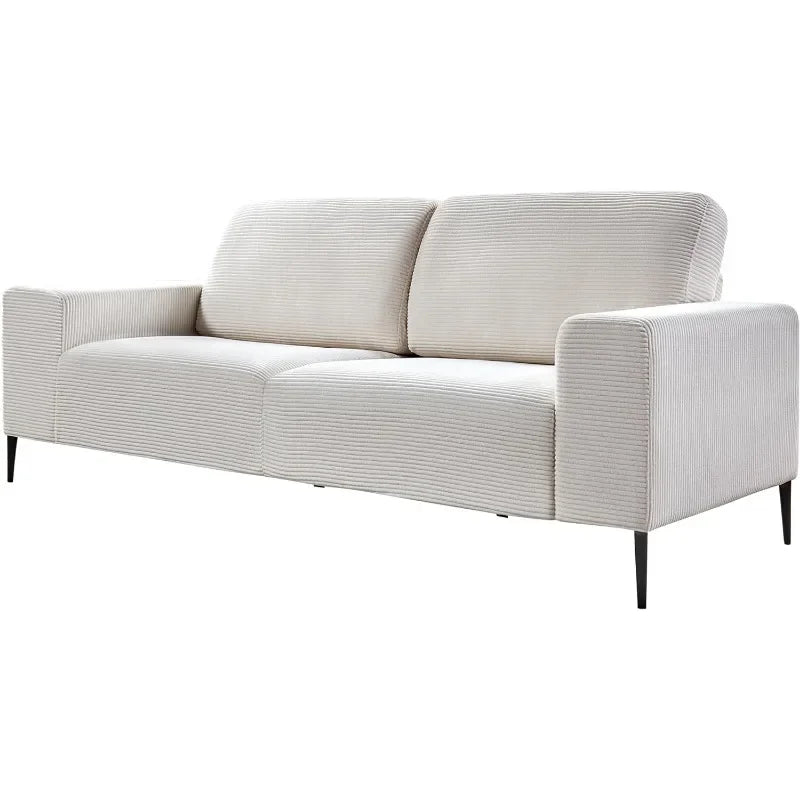 89 Inch Sofa, Oversized Sofa-Modern, Corduroy, 3 Seater Sectional Sofa