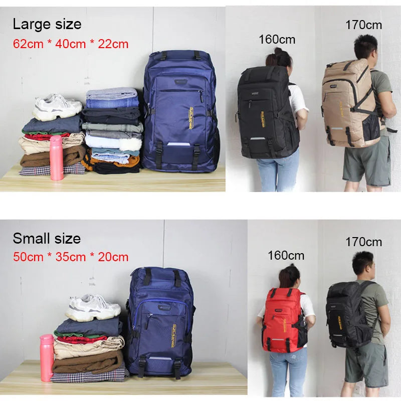 Men's Women's Travel Luggage, Climbing, Camping Hiking Backpacks