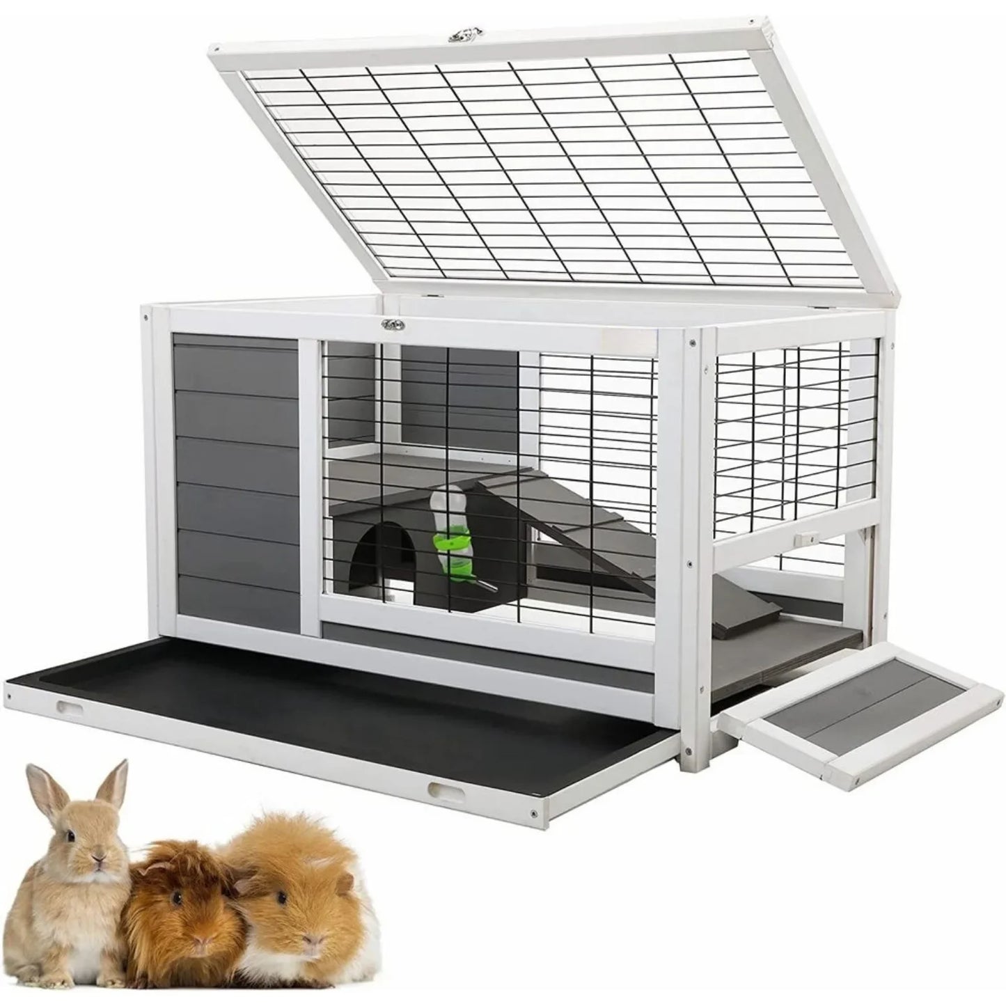 US Rabbit. Guinea Pig, Hamster Cage, Small Animal House Habitat