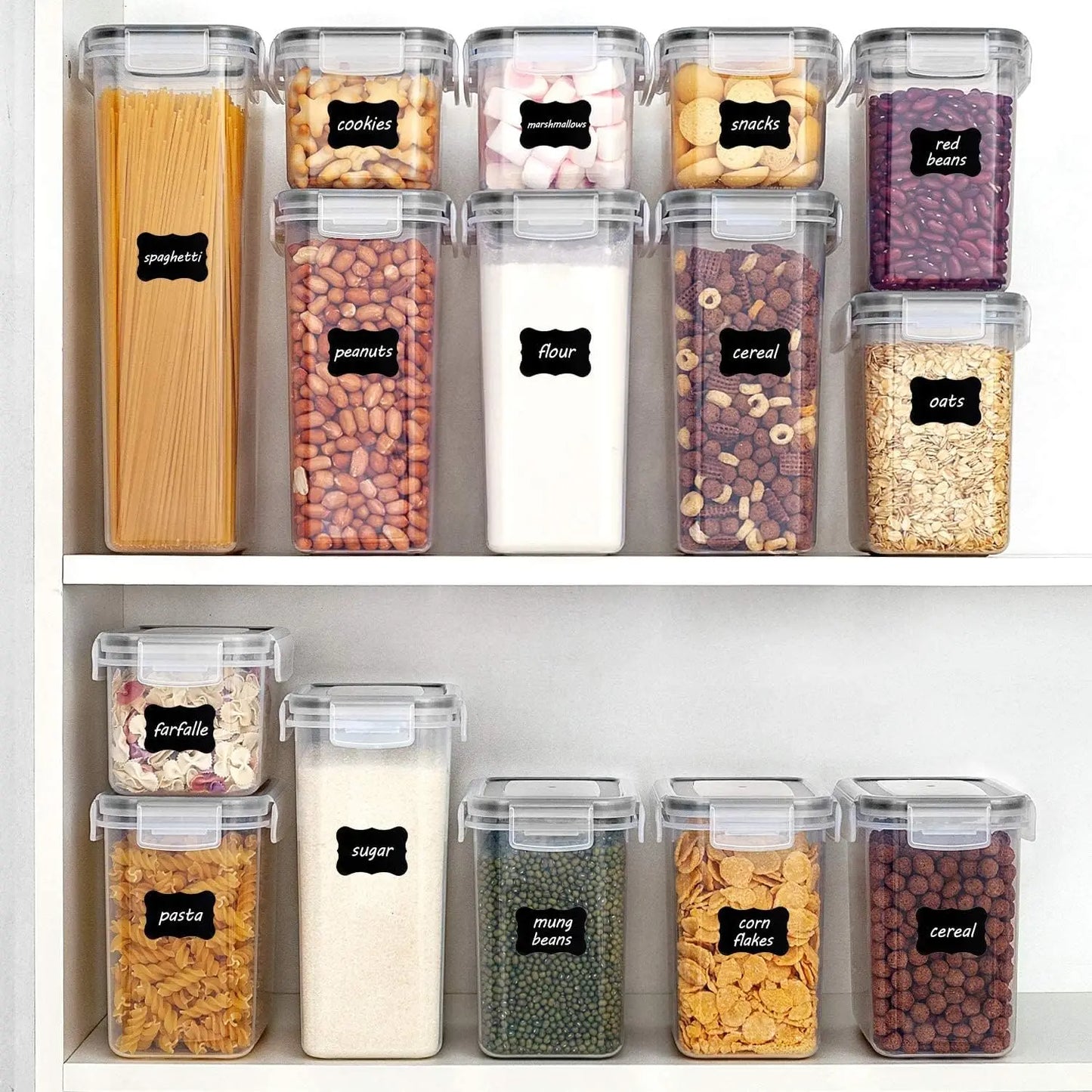 Airtight Food Storage Containers with Lids, 24 pcs