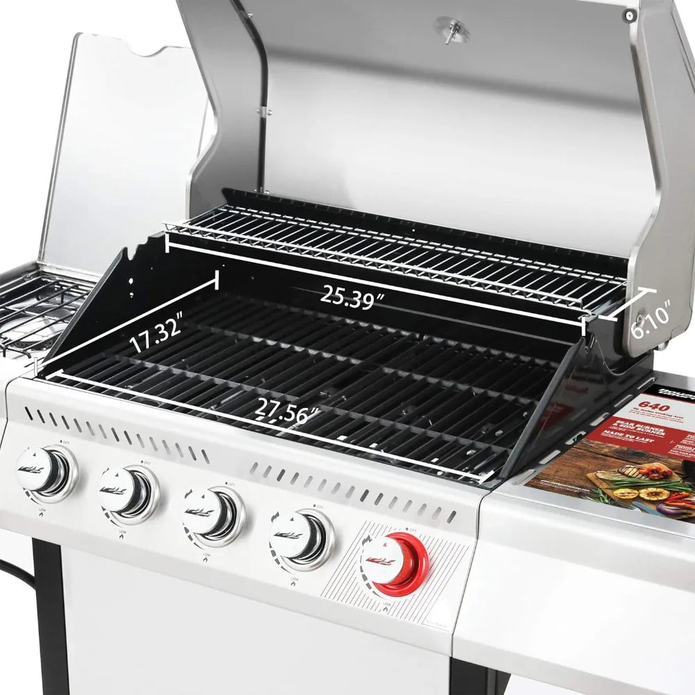 5-Burner BBQ Propane Grill, Stainless Steel - Good Bargain Finds