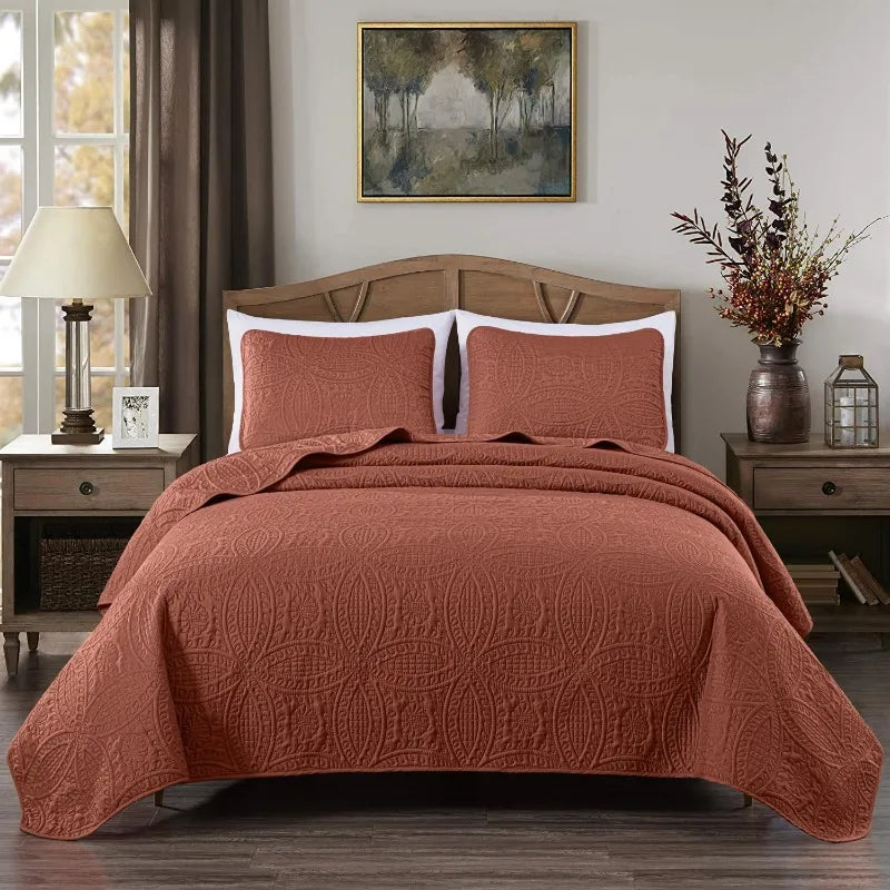 Collection 3-Piece Oversized Bedspread Coverlet Set - Good Bargain Finds