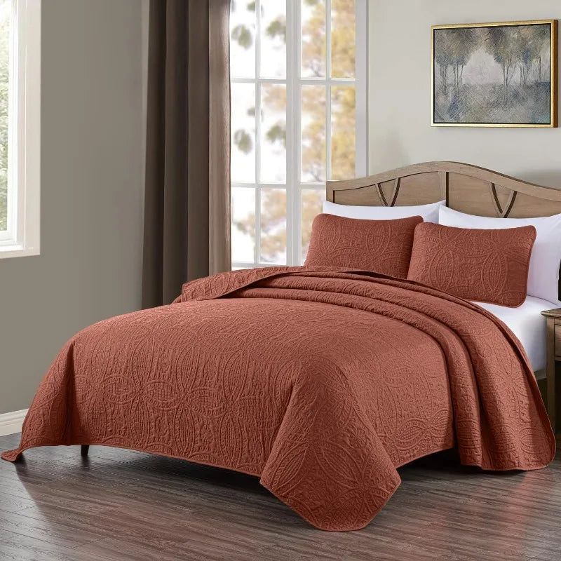 Collection 3-Piece Oversized Bedspread Coverlet Set - Good Bargain Finds