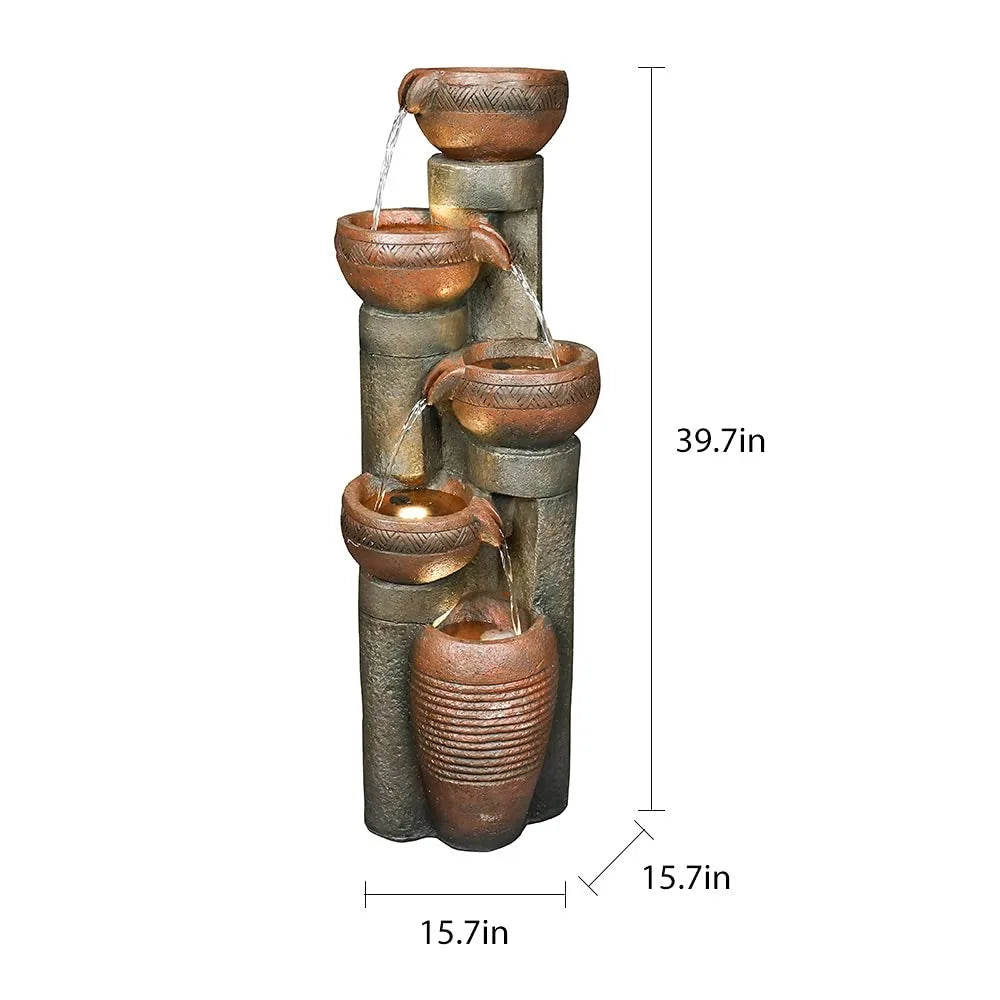 5 -Tier Outdoor Garden Water Fountain - Good Bargain Finds