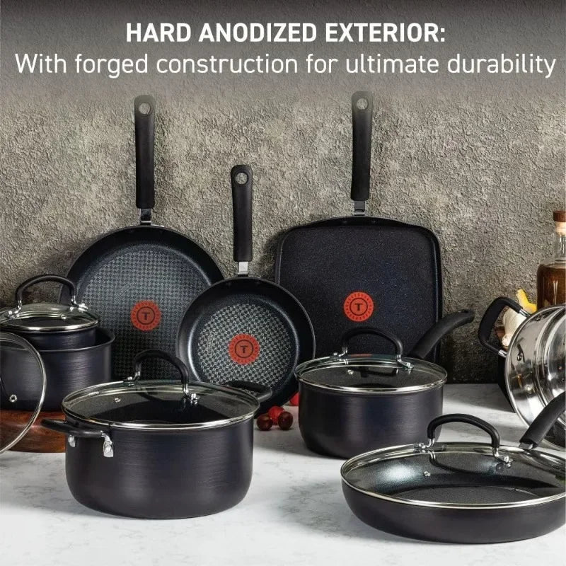 Hard Anodized Non-stick Cookware Set, 14 POTS/Pans - Good Bargain Finds