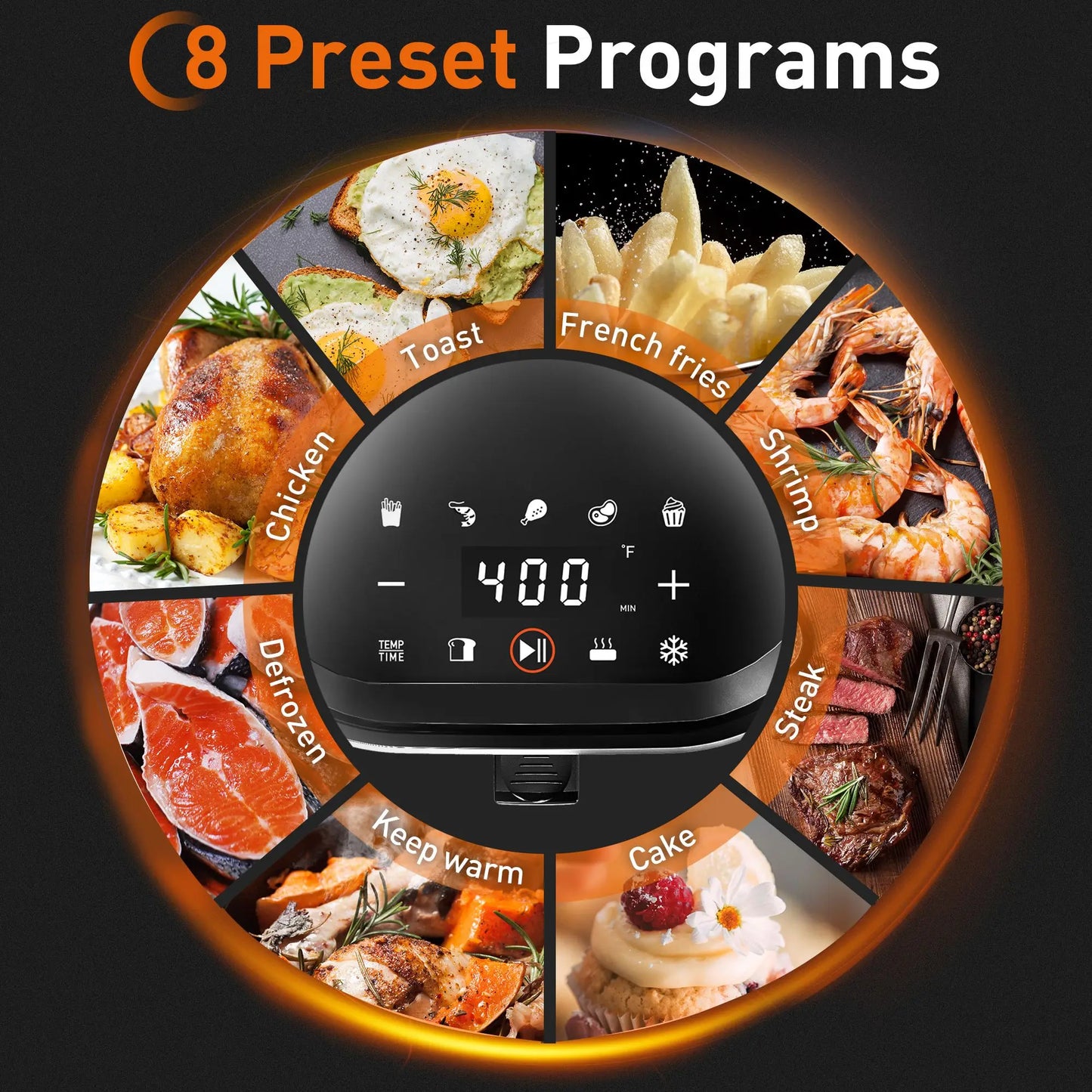 Air Fryer, Digital LED Touch-Screen,8 Automatic Programs - Good Bargain Finds