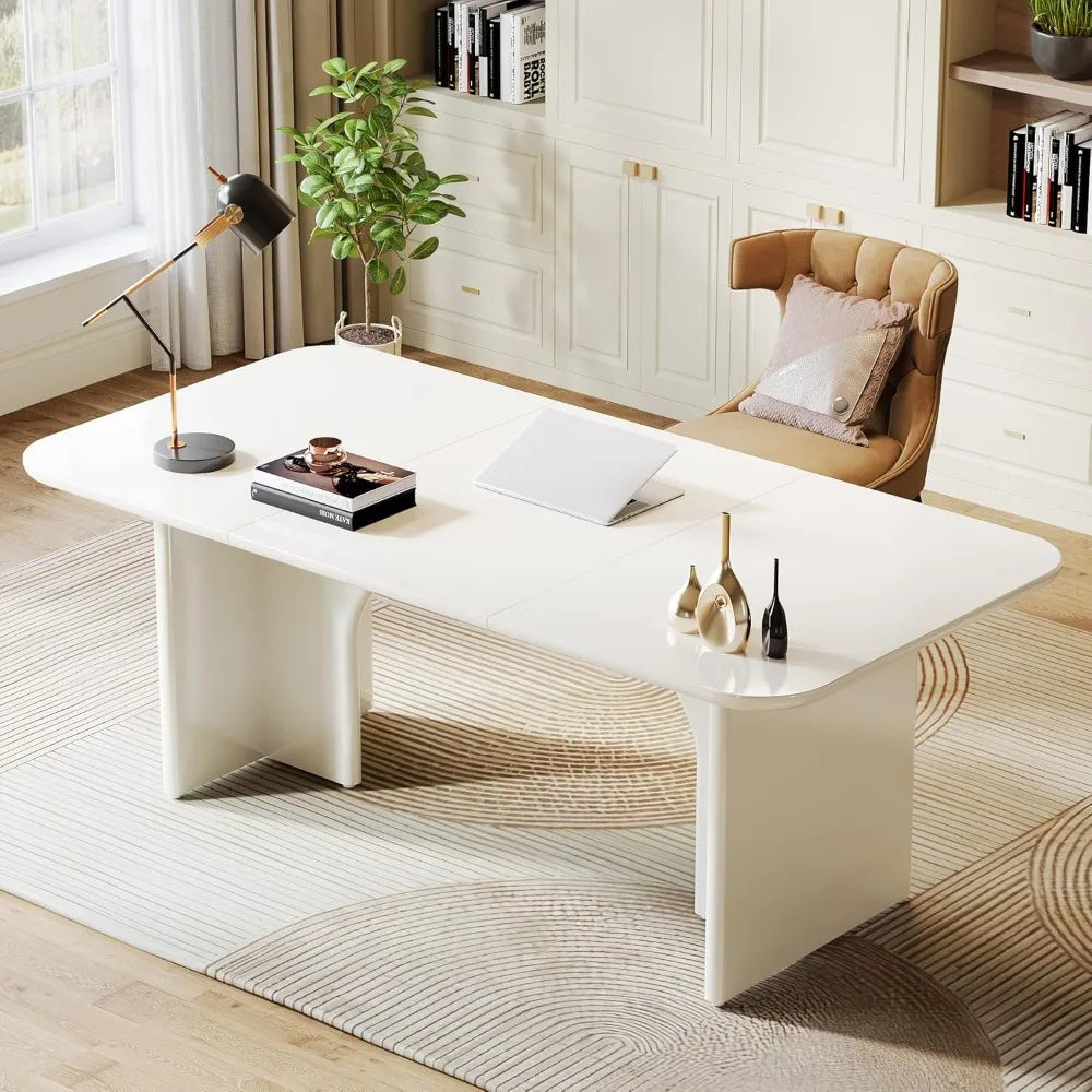 Modern Home Office Computer Desk for 1-2 Person,  62.99"