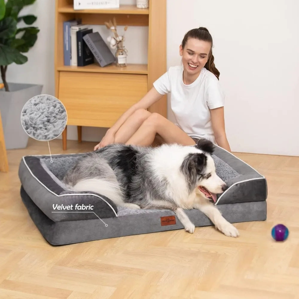 XXL Orthopedic for Extra Large Dogs, Waterproof Orthopedic Foam, Washable, Removable Cover