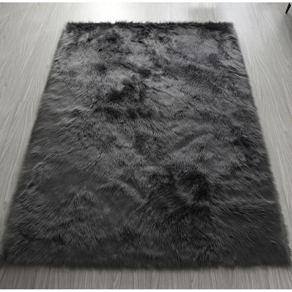 "Cozy Collection" Ultra Soft Fluffy Faux Fur Sheepskin Area Rug