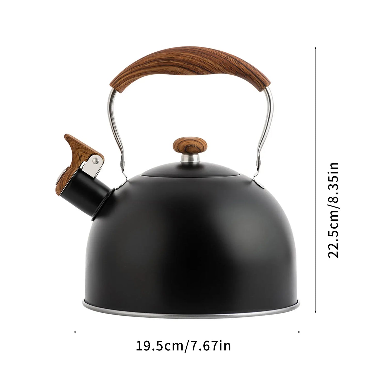 Whistling Tea Kettle, Stainless Steel, 2.5 Liter